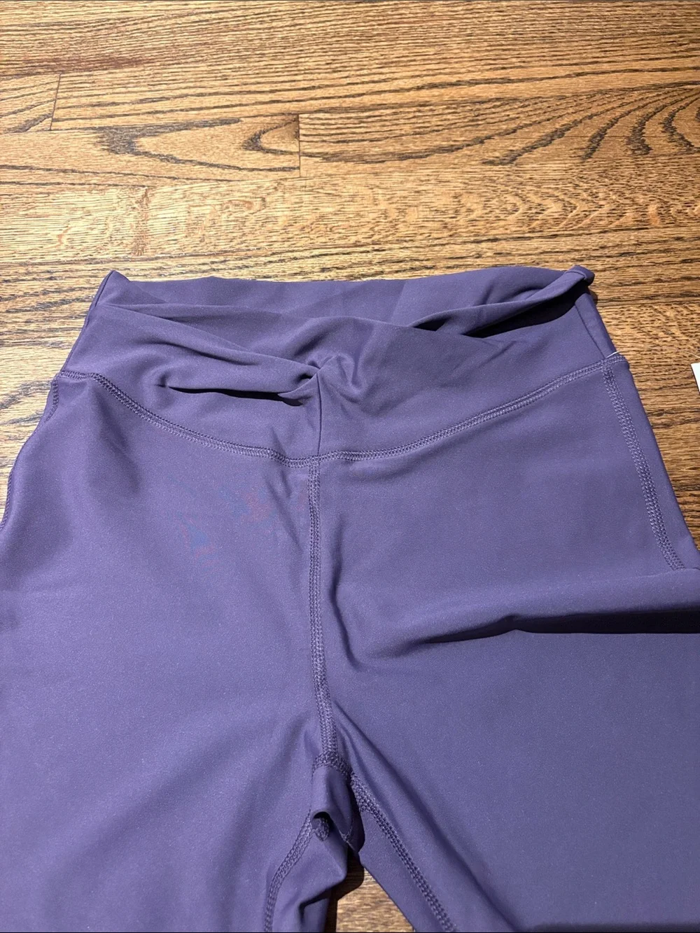 Girls high-waisted twist-front power soft flare leggings